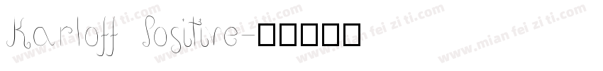 Karloff Positive字体转换